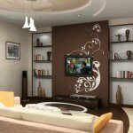 Дизайн гостиной 18 кв м с панно под телевизор